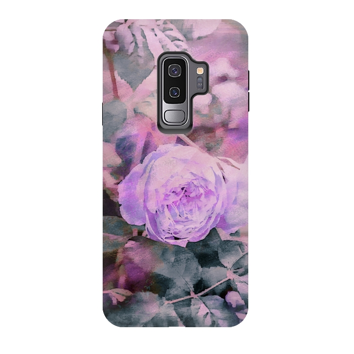 Galaxy S9 plus StrongFit Rose Mixed Media Art by Andrea Haase