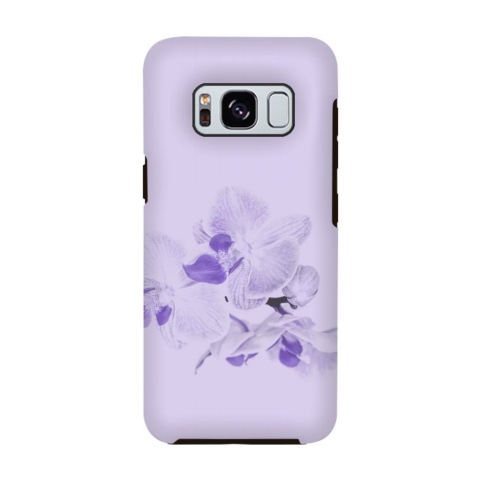Galaxy S8 StrongFit Purple Orchid Flower by Andrea Haase