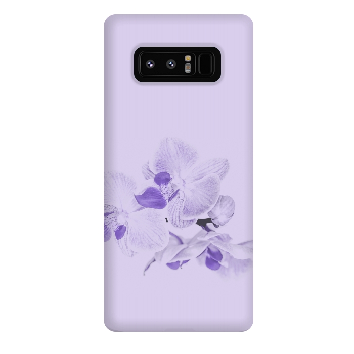 Galaxy Note 8 StrongFit Purple Orchid Flower by Andrea Haase