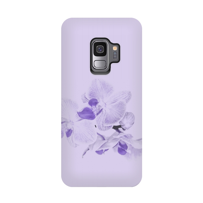 Galaxy S9 StrongFit Purple Orchid Flower by Andrea Haase