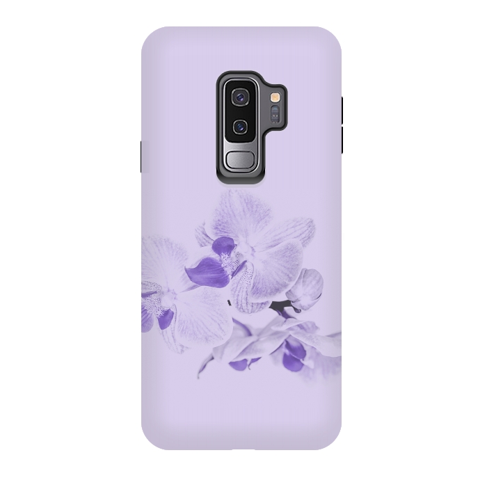 Galaxy S9 plus StrongFit Purple Orchid Flower by Andrea Haase