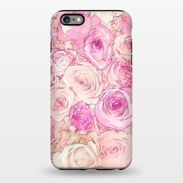iPhone 6/6s plus StrongFit Pastel Rose Pattern by Andrea Haase