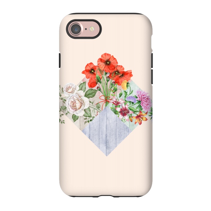 iPhone 7 StrongFit Floral Blocks by Creativeaxle