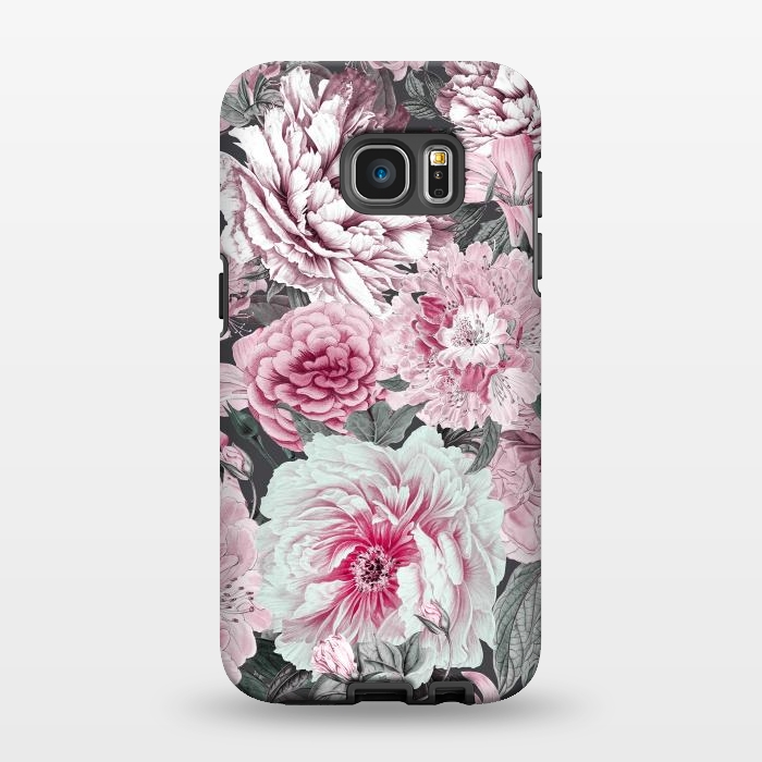Galaxy S7 EDGE StrongFit Romantic Vintage Flower Pattern by Andrea Haase