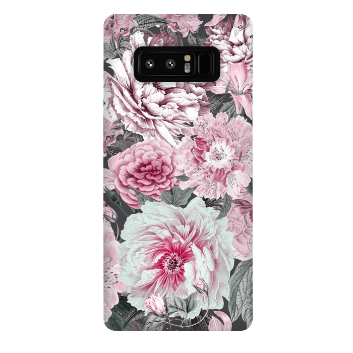 Galaxy Note 8 StrongFit Romantic Vintage Flower Pattern by Andrea Haase