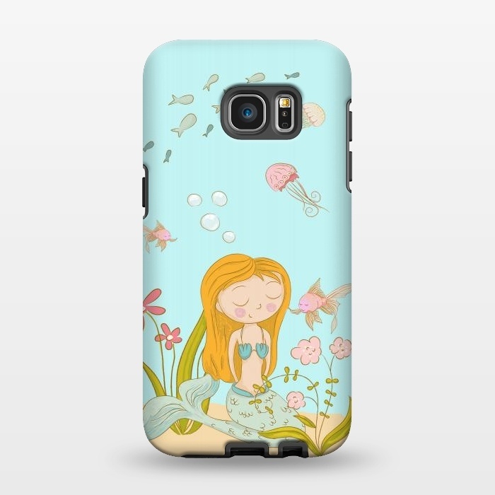 Galaxy S7 EDGE StrongFit Little Mermaid by  Utart