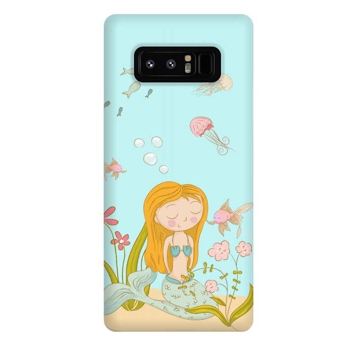 Galaxy Note 8 StrongFit Little Mermaid by  Utart