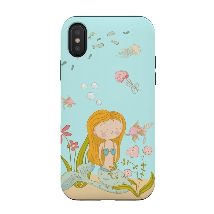 iPhone Xs / X StrongFit Little Mermaid by  Utart