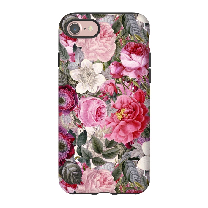 iPhone 7 StrongFit Luxuriantly Vintage Flower Pattern by  Utart