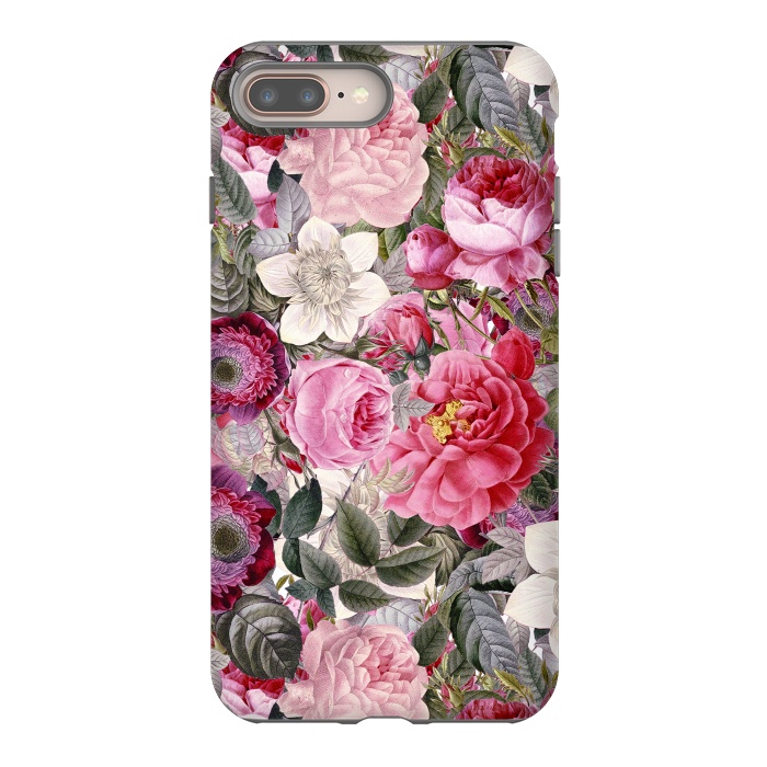iPhone 7 plus StrongFit Luxuriantly Vintage Flower Pattern by  Utart