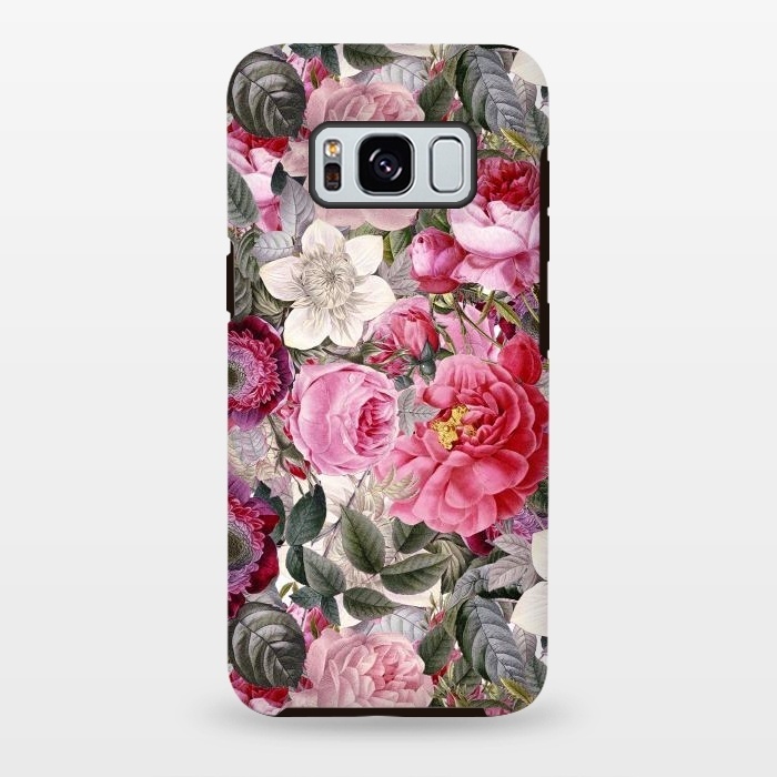 Galaxy S8 plus StrongFit Luxuriantly Vintage Flower Pattern by  Utart