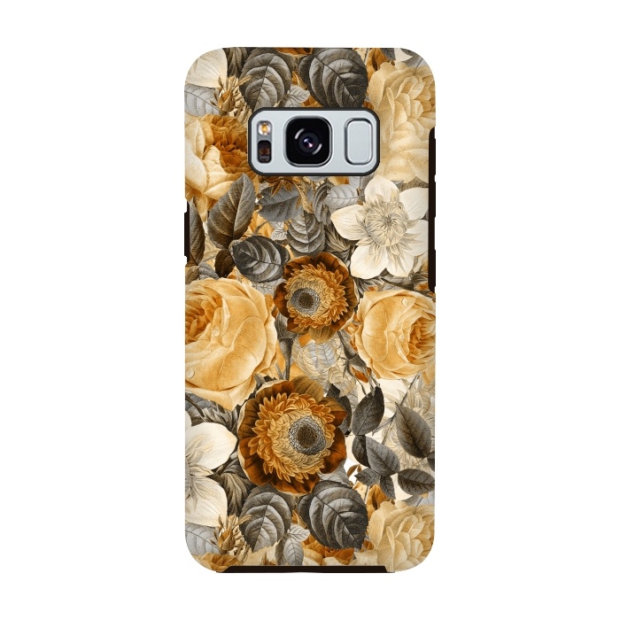Galaxy S8 StrongFit luxuriantly gold vintage floral pattern by  Utart