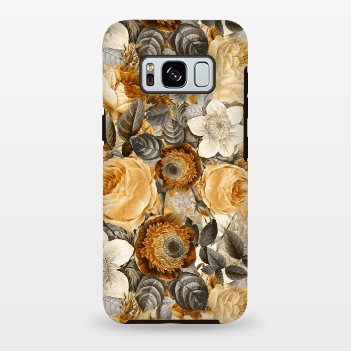 Galaxy S8 plus StrongFit luxuriantly gold vintage floral pattern by  Utart