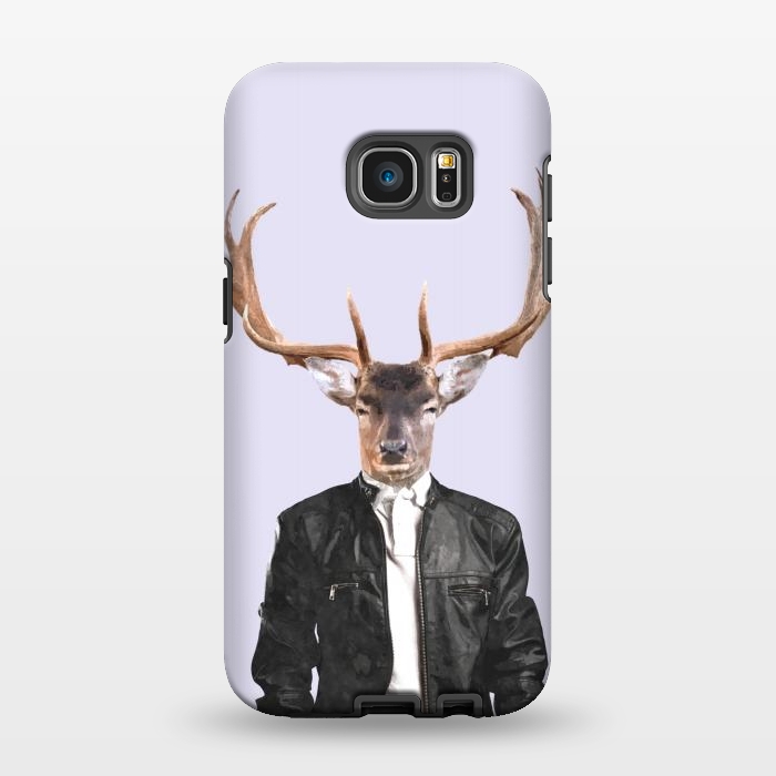 Galaxy S7 EDGE StrongFit Fashionable Deer Illustration by Alemi