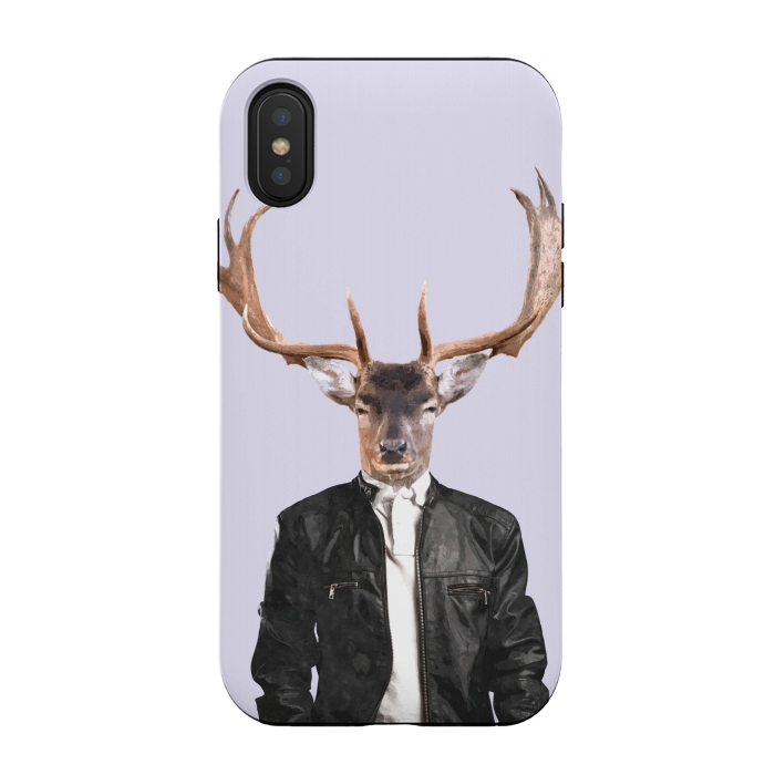 iPhone Xs / X StrongFit Fashionable Deer Illustration by Alemi
