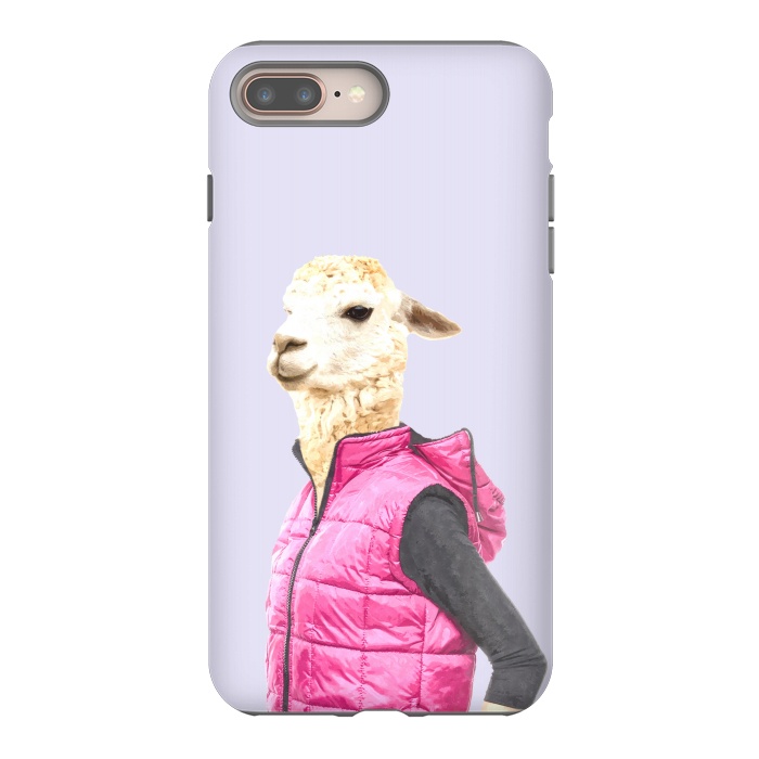 iPhone 7 plus StrongFit Fashionable Llama Illustration by Alemi
