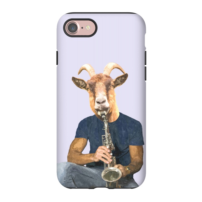 iPhone 7 StrongFit Goat Musician Illustration by Alemi