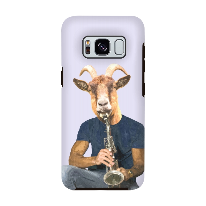 Galaxy S8 StrongFit Goat Musician Illustration by Alemi