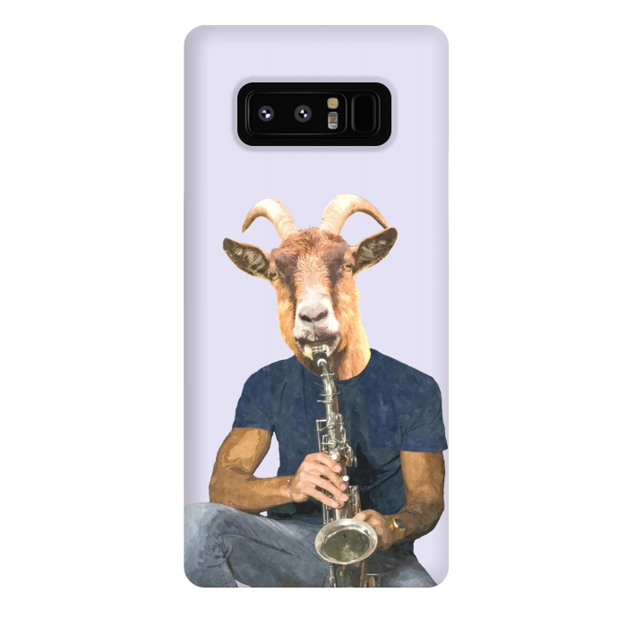 Galaxy Note 8 StrongFit Goat Musician Illustration by Alemi