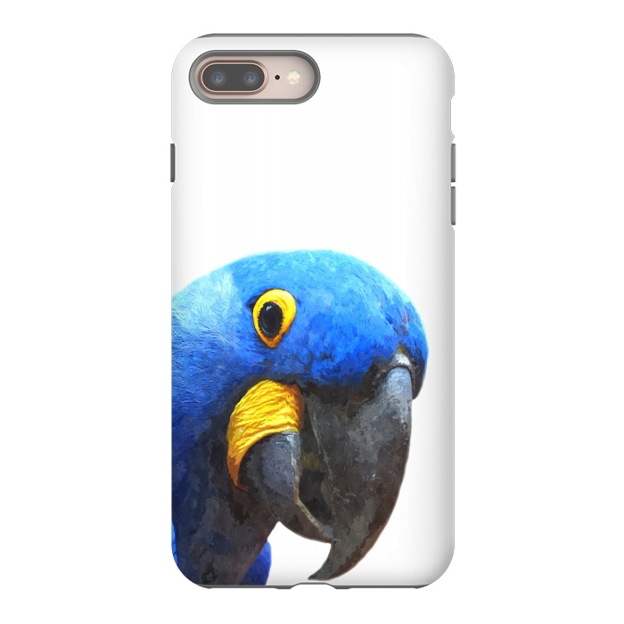 iPhone 7 plus StrongFit Blue Parrot Portrait by Alemi