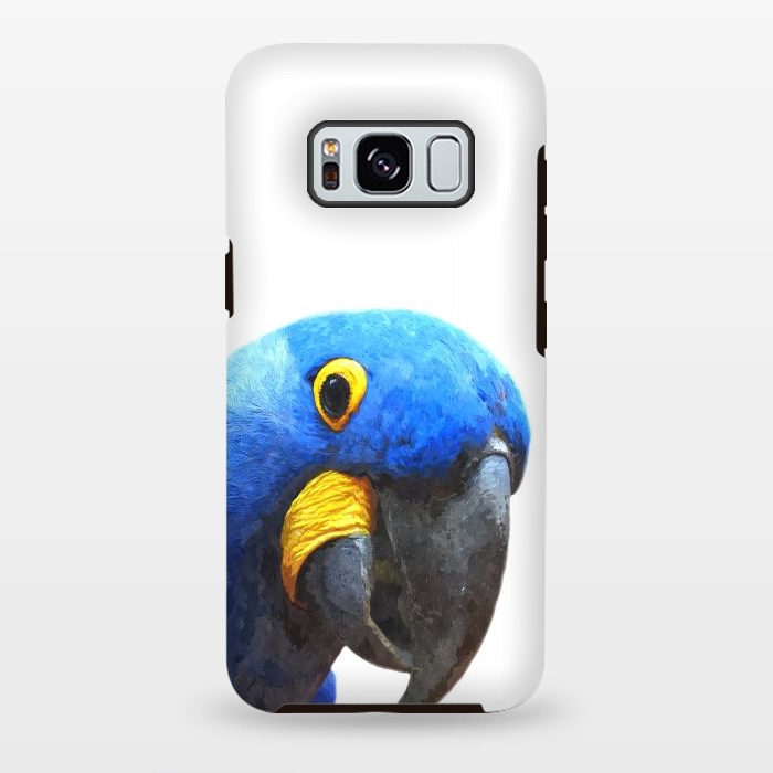 Galaxy S8 plus StrongFit Blue Parrot Portrait by Alemi