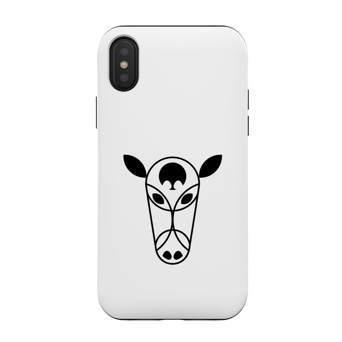 iPhone Xs / X StrongFit Bull Head by TMSarts