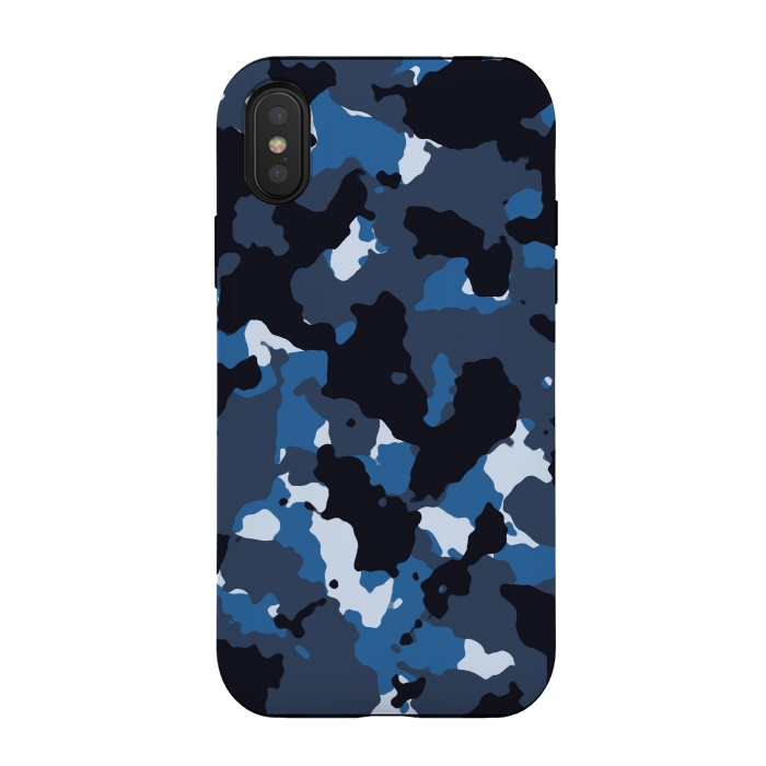 iPhone Xs / X StrongFit Blue Camo by TMSarts
