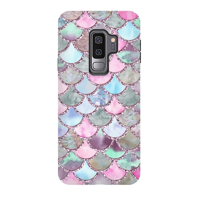 Galaxy S9 plus StrongFit Pastel Multicolor Mermaid Scales by  Utart