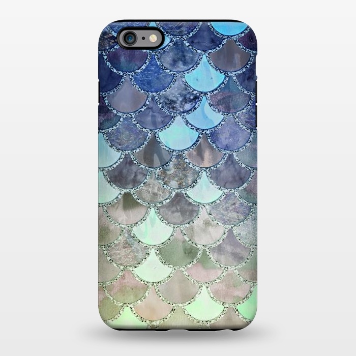 iPhone 6/6s plus StrongFit Multicolor Watercolor Fish and Mermaid Scales by  Utart