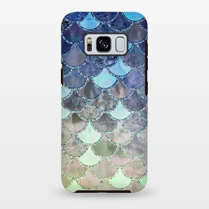 Galaxy S8 plus StrongFit Multicolor Watercolor Fish and Mermaid Scales by  Utart