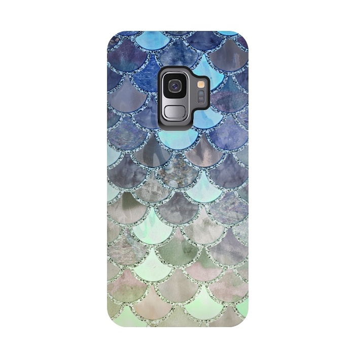 Galaxy S9 StrongFit Multicolor Watercolor Fish and Mermaid Scales by  Utart