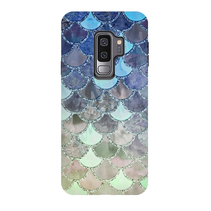 Galaxy S9 plus StrongFit Multicolor Watercolor Fish and Mermaid Scales by  Utart