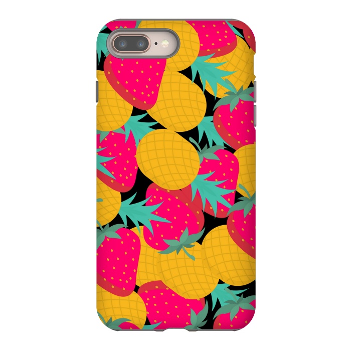 iPhone 7 plus StrongFit pineapples and strawberry by MALLIKA