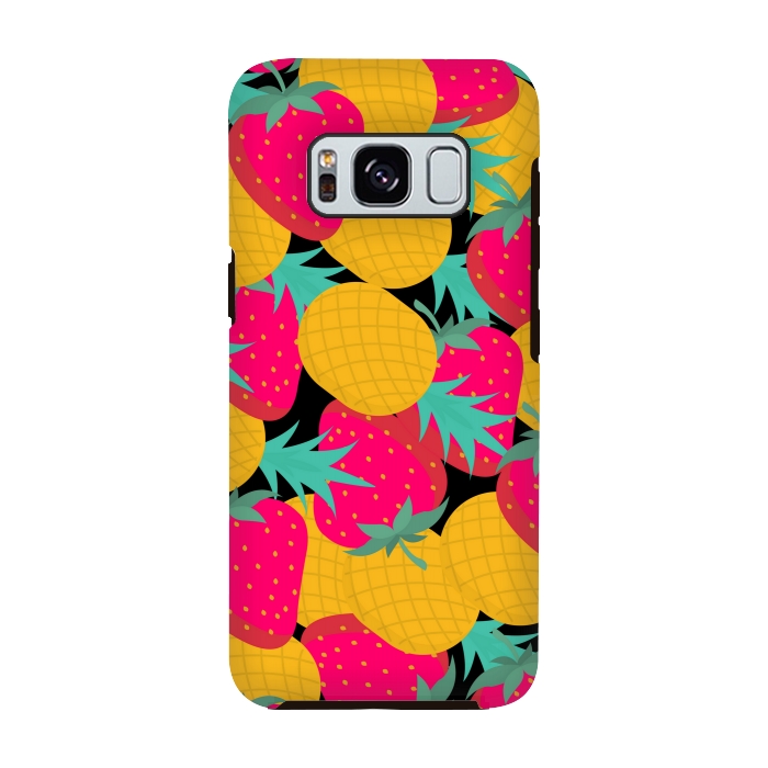 Galaxy S8 StrongFit pineapples and strawberry by MALLIKA