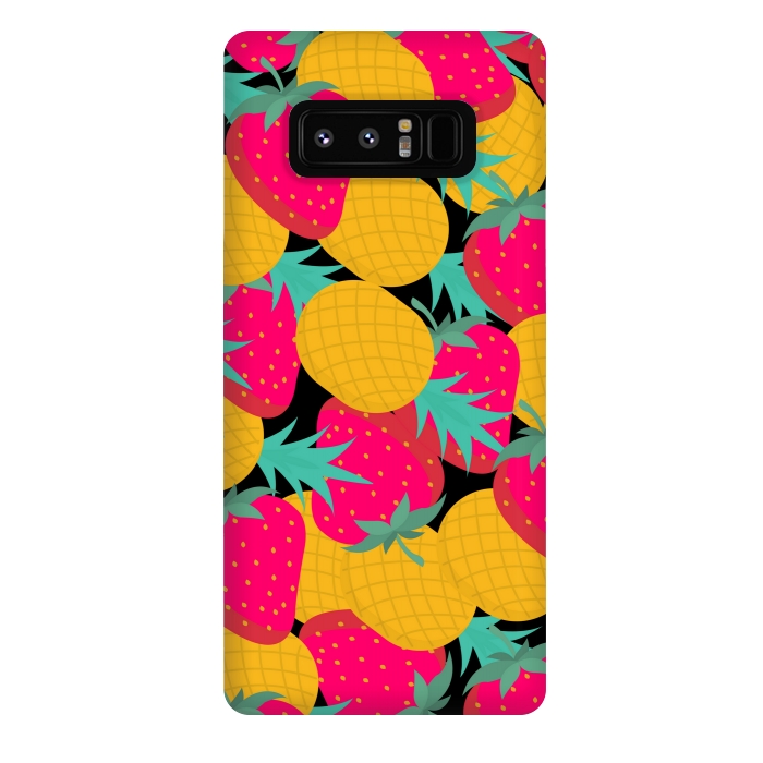 Galaxy Note 8 StrongFit pineapples and strawberry by MALLIKA
