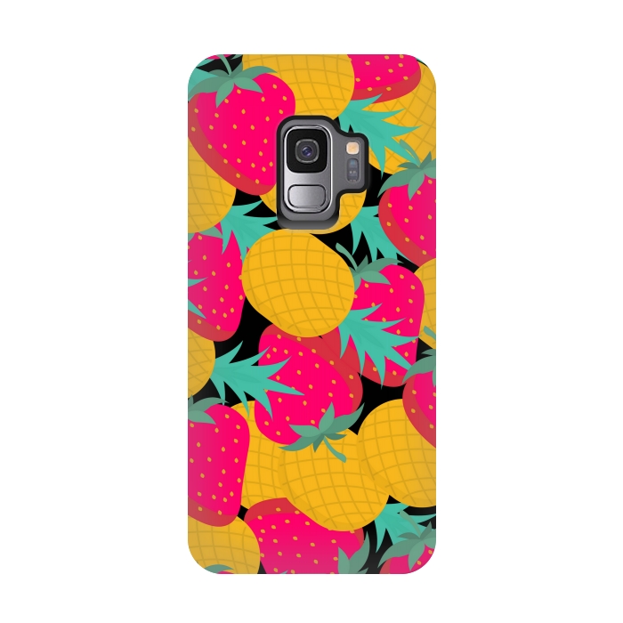 Galaxy S9 StrongFit pineapples and strawberry by MALLIKA