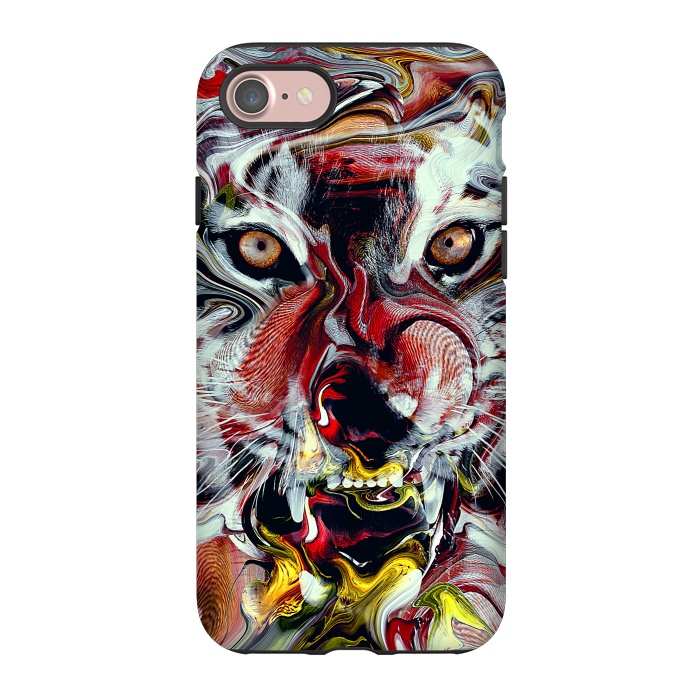 iPhone 7 StrongFit Tiger Abstract by Riza Peker