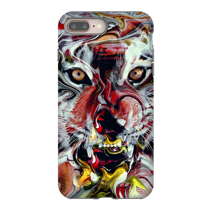 iPhone 7 plus StrongFit Tiger Abstract by Riza Peker
