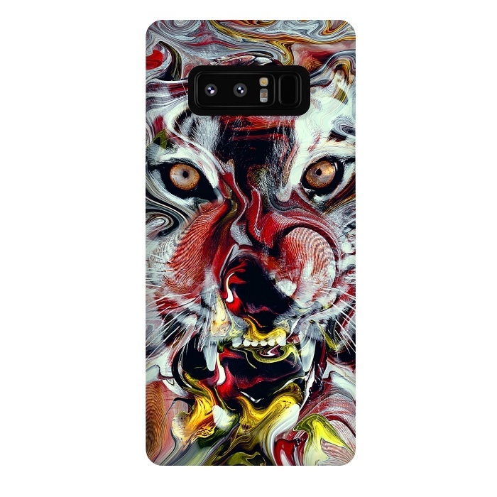 Galaxy Note 8 StrongFit Tiger Abstract by Riza Peker