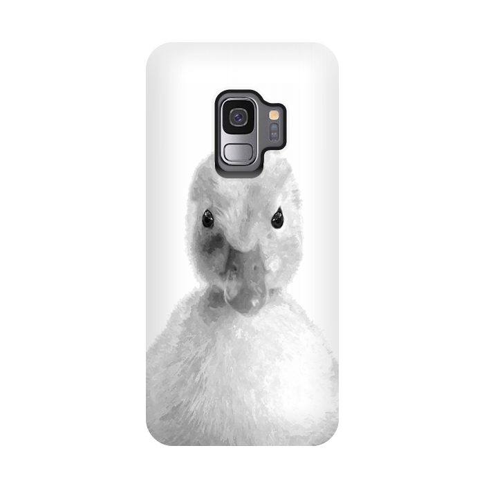 Galaxy S9 StrongFit Black and White Duckling by Alemi