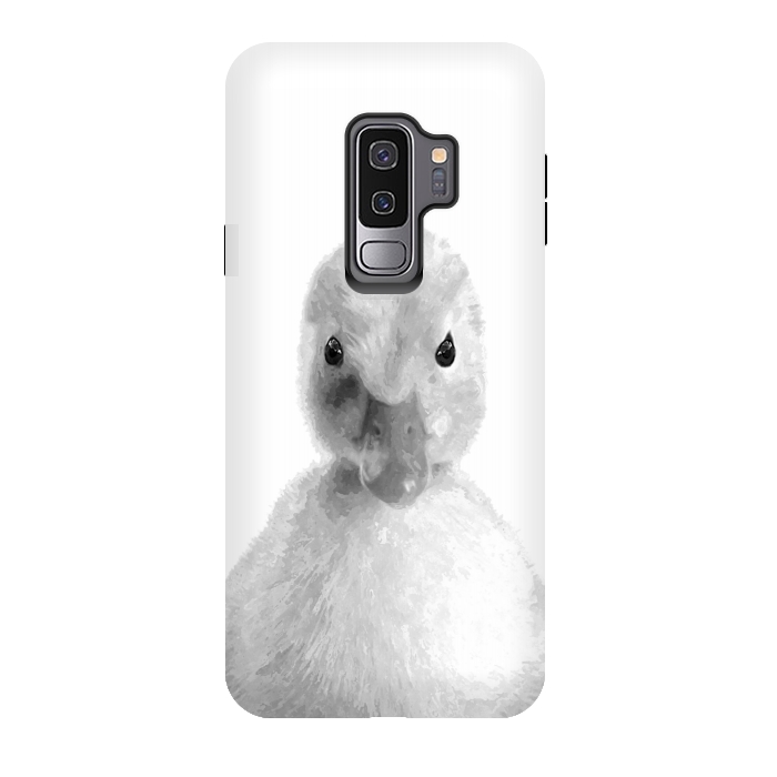 Galaxy S9 plus StrongFit Black and White Duckling by Alemi