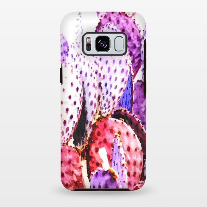 Galaxy S8 plus StrongFit Purple Cactus Illustration by Alemi