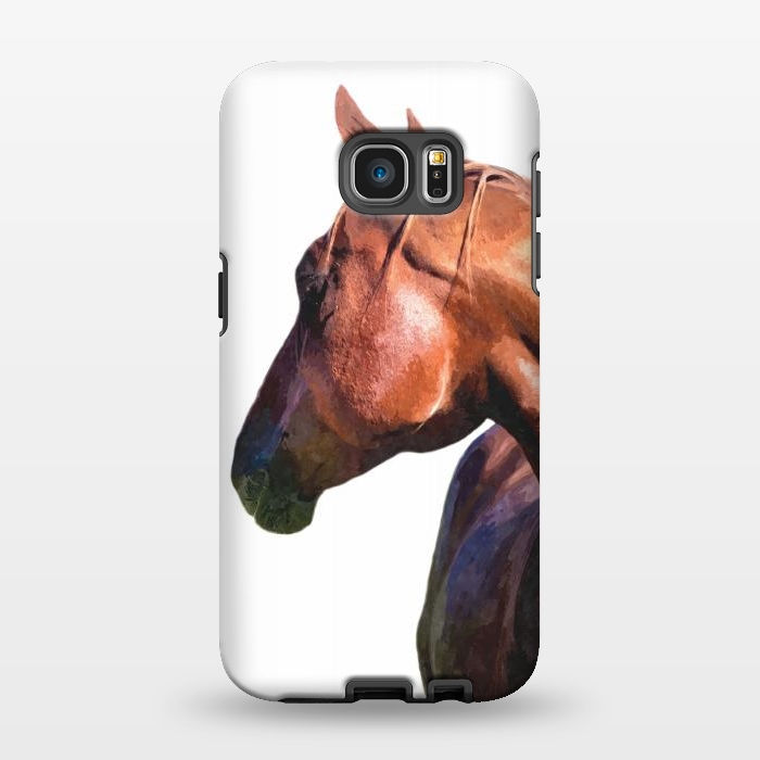 Galaxy S7 EDGE StrongFit Horse Portrait by Alemi