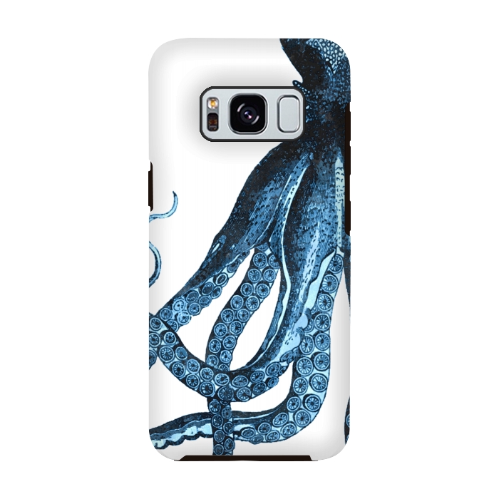 Galaxy S8 StrongFit Blue Octopus Illustration by Alemi