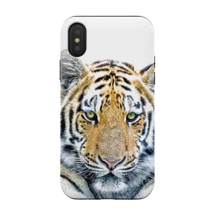 iPhone Xs / X StrongFit Tiger Portrait by Alemi