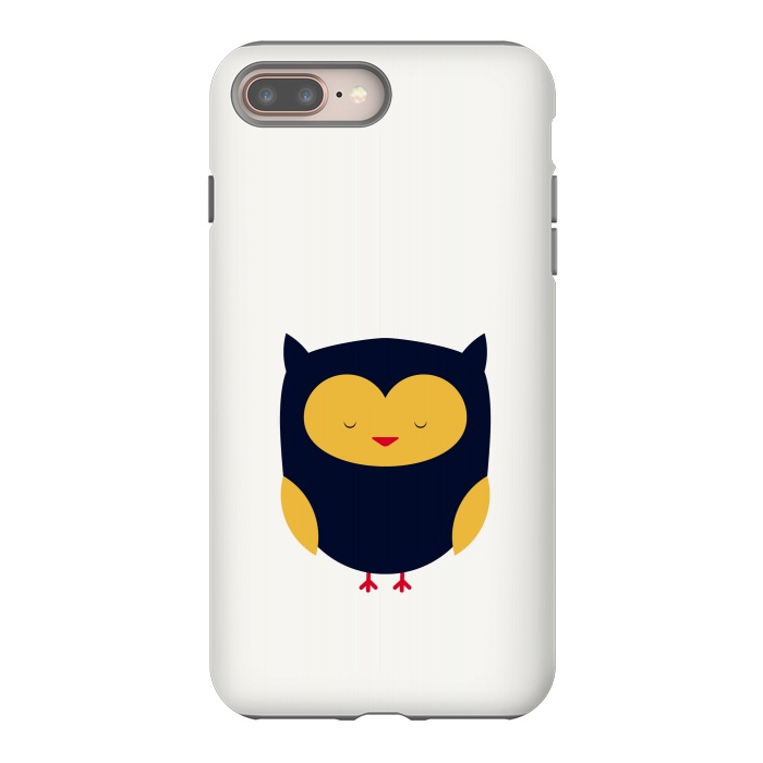 iPhone 7 plus StrongFit cute little flat owl by TMSarts