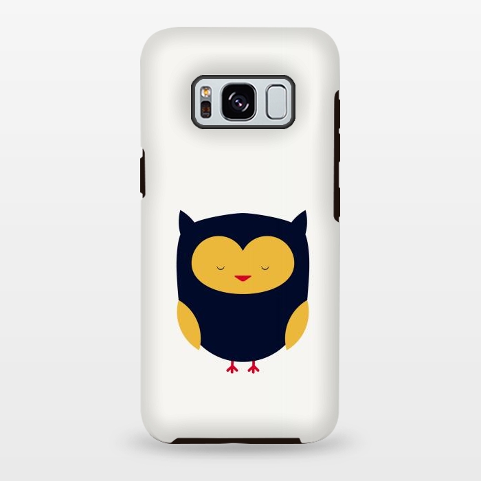 Galaxy S8 plus StrongFit cute little flat owl by TMSarts