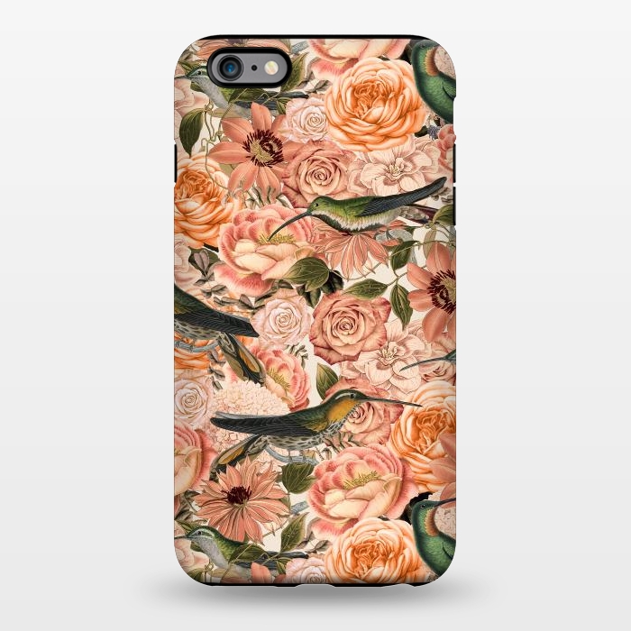 iPhone 6/6s plus StrongFit Vintage Flower And Hummingbird Pattern by Andrea Haase