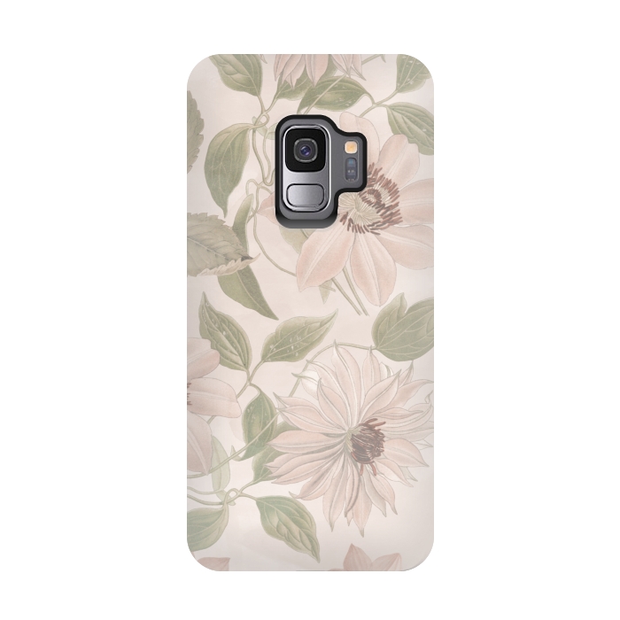 Galaxy S9 StrongFit Nostalgic Flowers by Andrea Haase