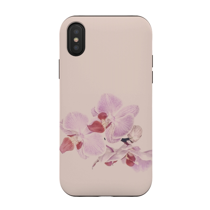 iPhone Xs / X StrongFit Orchid In Soft Pastel Pink by Andrea Haase